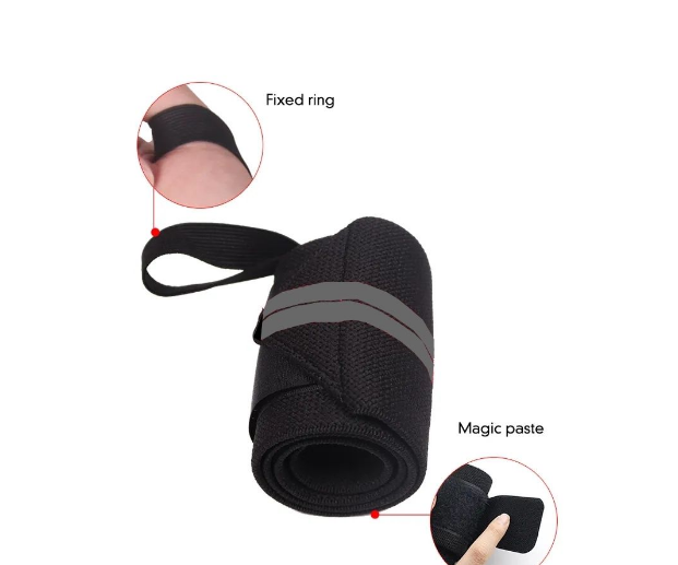 Nearly New Grip Wrist Wraps - Black / Grey -