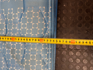 Sealy Posturepedic Imperial Queen Mattress in Blue — Good Condition with Discolouration from Age