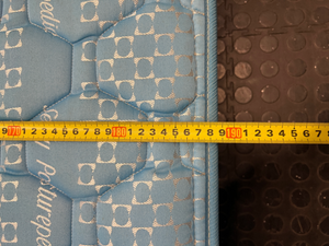 Sealy Posturepedic Imperial Queen Mattress in Blue — Good Condition with Discolouration from Age