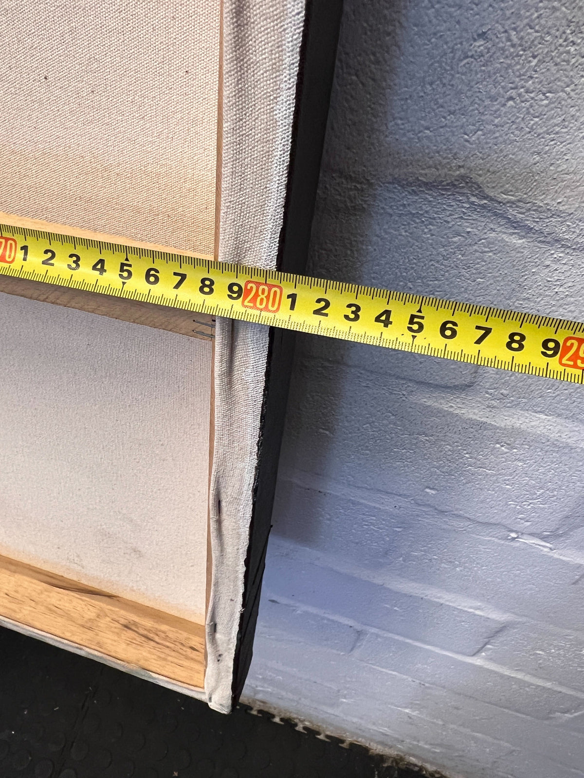 Serene Earth Tones Abstract Canvas Art - 2.8 x 0.7m