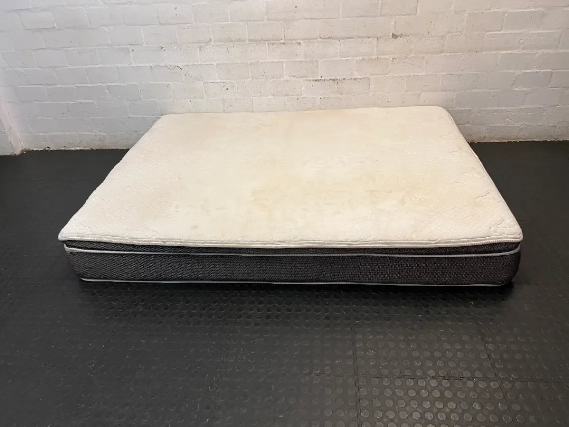 Serta Queen Extra Length Pillow Top Mattress — Minor Stains to Mattress S - 2ndhandwarehouse.com