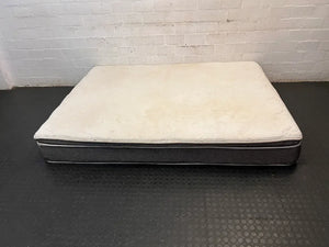 Serta Queen Extra Length Pillow Top Mattress — Minor Stains to Mattress S - 2ndhandwarehouse.com