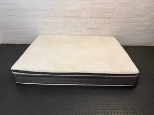Serta Queen Extra Length Pillow Top Mattress — Minor Stains to Mattress S - 2ndhandwarehouse.com