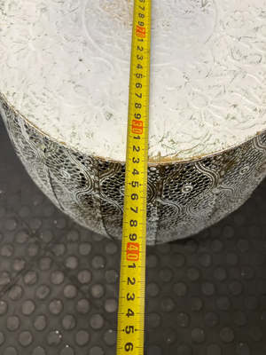 Set of 2 White & Gold Perforated Metal Side Tables - 2ndhandwarehouse.com