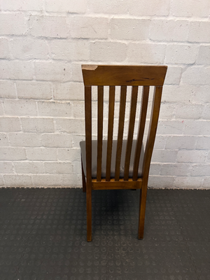 Set of 5 High-Back Slat Dining Chairs - Minor Wear & Scuffs - 2ndhandwarehouse.com