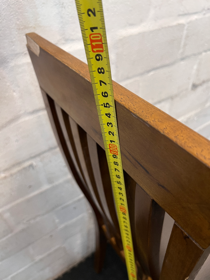 Set of 5 High-Back Slat Dining Chairs - Minor Wear & Scuffs - 2ndhandwarehouse.com