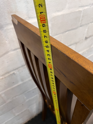 Set of 5 High-Back Slat Dining Chairs - Minor Wear & Scuffs - 2ndhandwarehouse.com