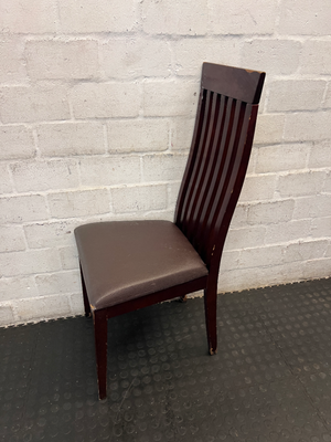 Set of 6 Coricraft Dark Brown Dining Chairs - Visible Surface Wear - 2ndhandwarehouse.com