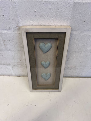 Shabby Chic Triple Heart Wall Art Decor