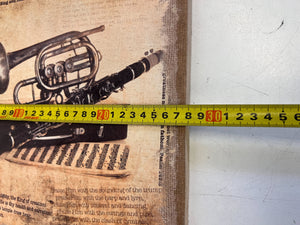 Sing and Make Music Ephesians 5:19 Vintage Instruments Canvas Art