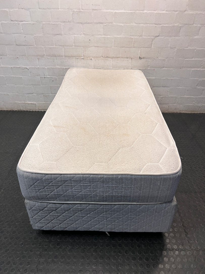 Single Orthopaedic Firm Mattress and Base Set — Used Condition; No Damage