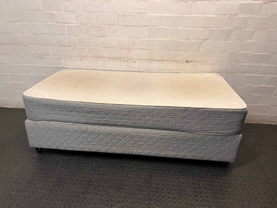 Single Orthopaedic Firm Mattress and Base Set — Used Condition; No Damage