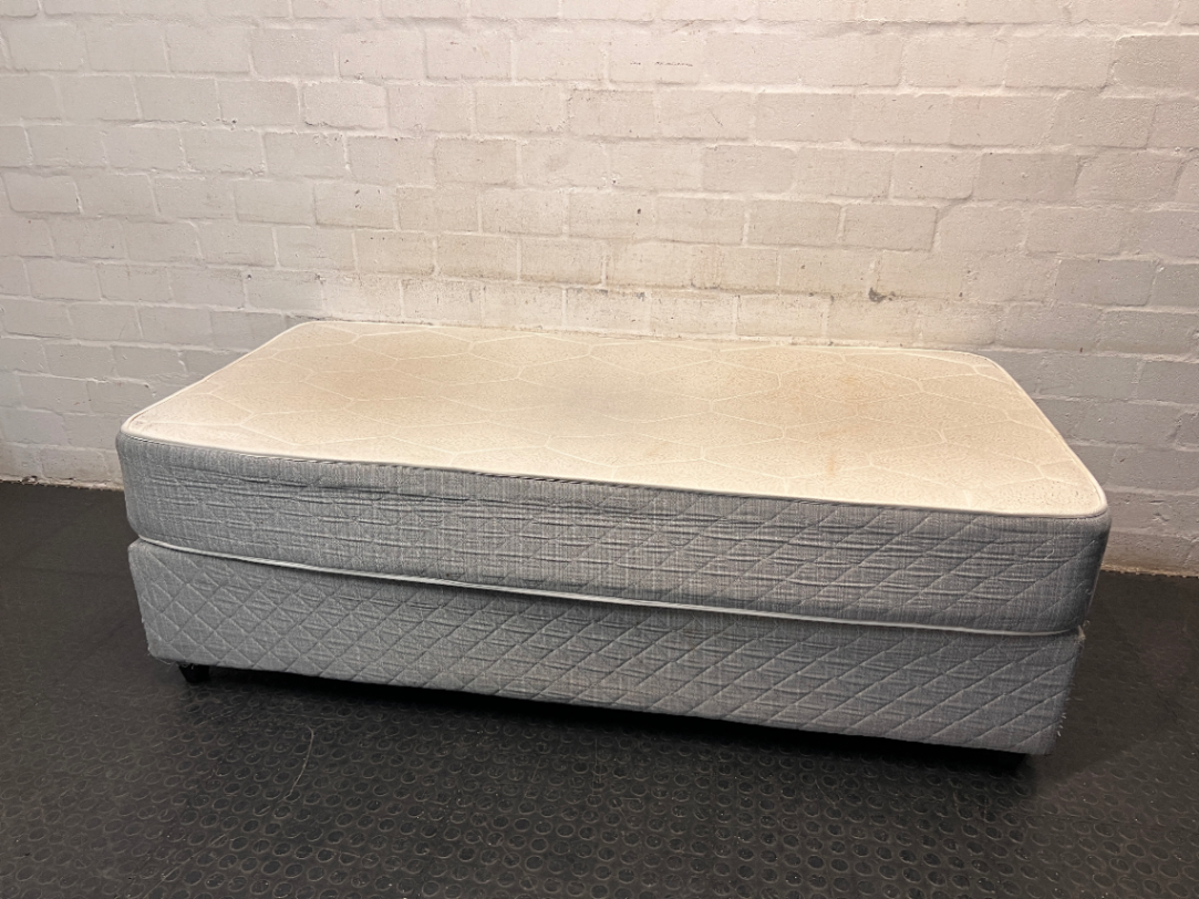 Single Orthopaedic Firm Mattress and Base Set — Used Condition; No Damage