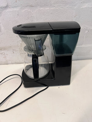 Sleek Black Coffee Maker with Glass Carafe and Auto Shut-Off