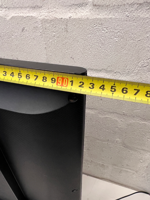 Sleek Black Flat Screen LED Television with Stand — Working Well; Heavily Used Condition