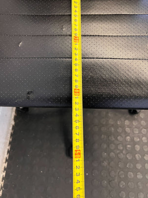 Sleek Black Office Chair with Chrome Accents – Minor Wear