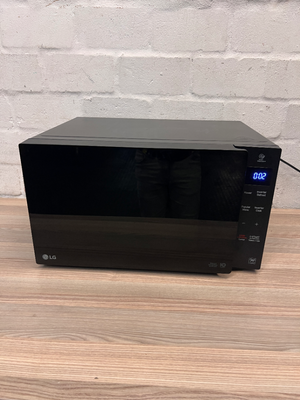 Sleek LG Black Smart Inverter Microwave - 2ndhandwarehouse.com