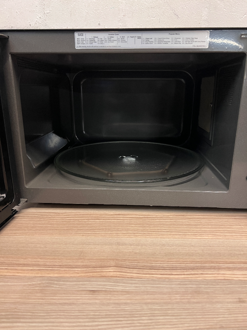 Sleek LG Black Smart Inverter Microwave - 2ndhandwarehouse.com