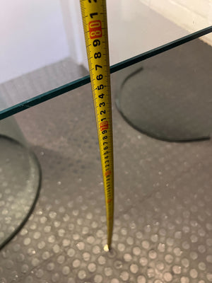 Sleek Modern Glass Dining & Conference Table - 2ndhandwarehouse.com