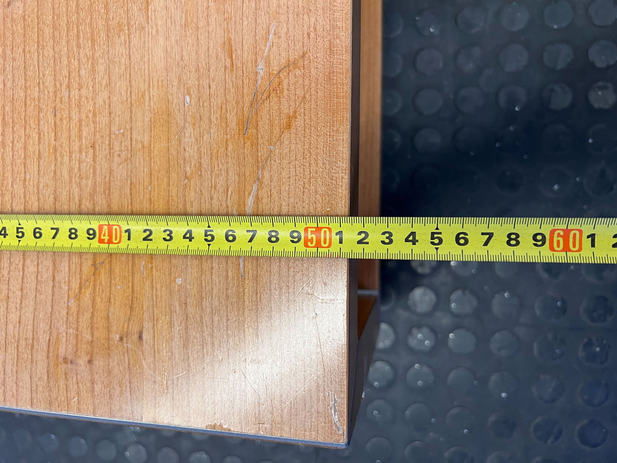 Sleek Modern Wood Coffee Table & Media Console with Angled Design - REDUCED