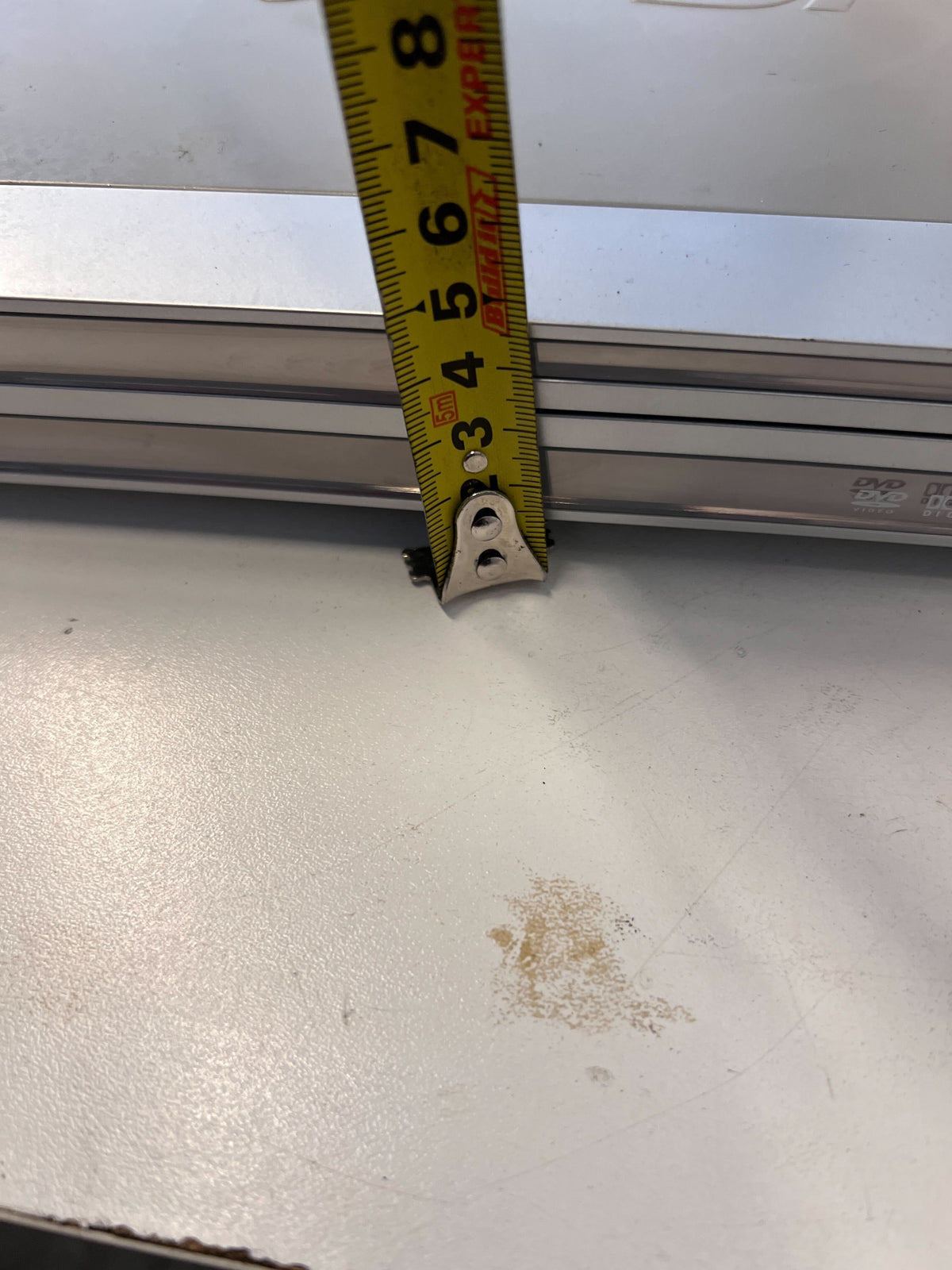 Sleek Silver DVD Player with Remote – Minor Scratches