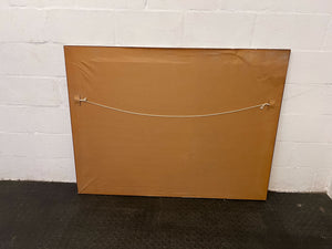 Sleek Silver Framed Wall Mirror Bevelled– Minimalist Style, Minor Scratches 133 x 102cm