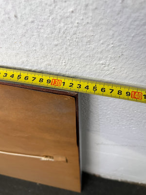 Sleek Silver Framed Wall Mirror Bevelled– Minimalist Style, Minor Scratches 133 x 102cm