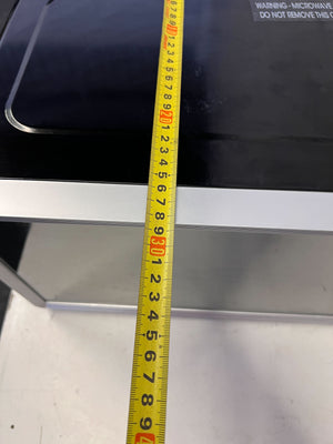 Sleek Silver Microwave Oven - Modern Kitchen Essential