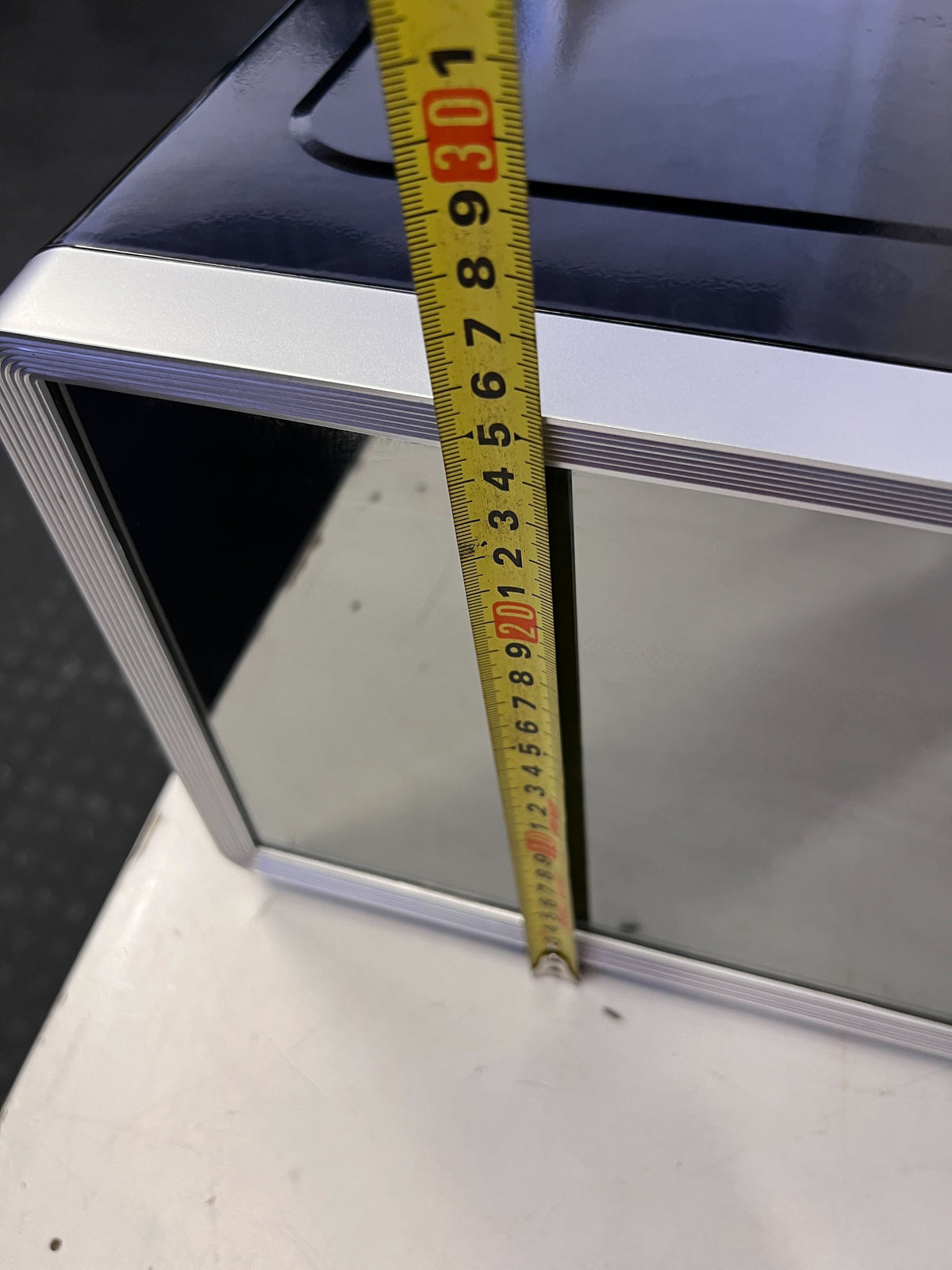 Sleek Silver Microwave Oven - Modern Kitchen Essential