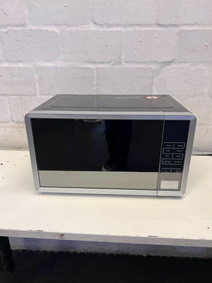 Sleek Silver Microwave Oven - Modern Kitchen Essential