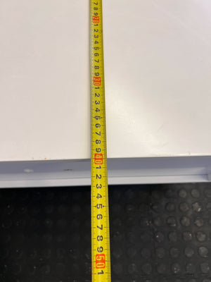 Sleek White 2-Drawer Nightstand with Tapered Wood Legs