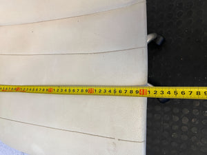 Sleek White Faux Leather Office Chair with Chrome Base – Minor Marks