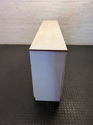 Sleek White Multi-Storage Sideboard Credenza ✨ - 2ndhandwarehouse.com