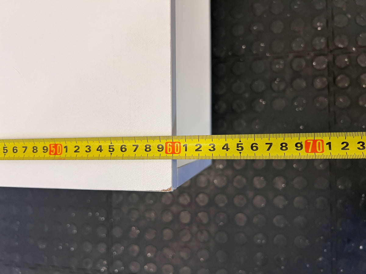 Sleek White TV Unit / Sideboard with Wooden Legs