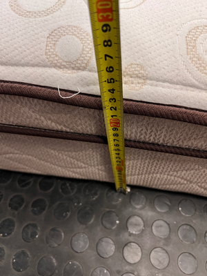 Slumberland Queen Pillow Top Mattress — Fair Condition with Visible Surface Marks