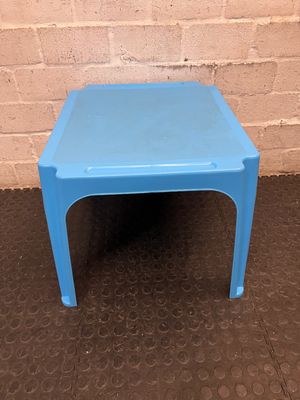 Small Blue Plastic Toddler Table