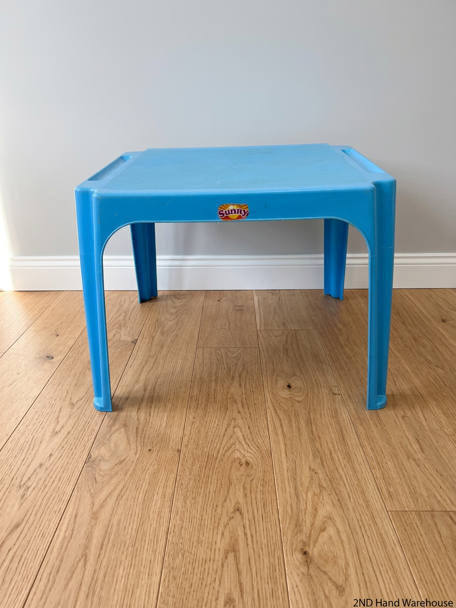 Small Blue Plastic Toddler Table