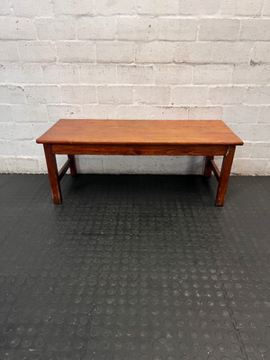 Small Brown Wooden Coffee Table — Intact But Little Fragile - 2ndhandwarehouse.com