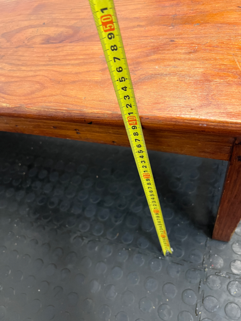 Small Brown Wooden Coffee Table — Intact But Little Fragile - 2ndhandwarehouse.com