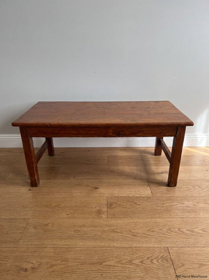 Small Brown Wooden Coffee Table — Intact But Little Fragile - 2ndhandwarehouse.com