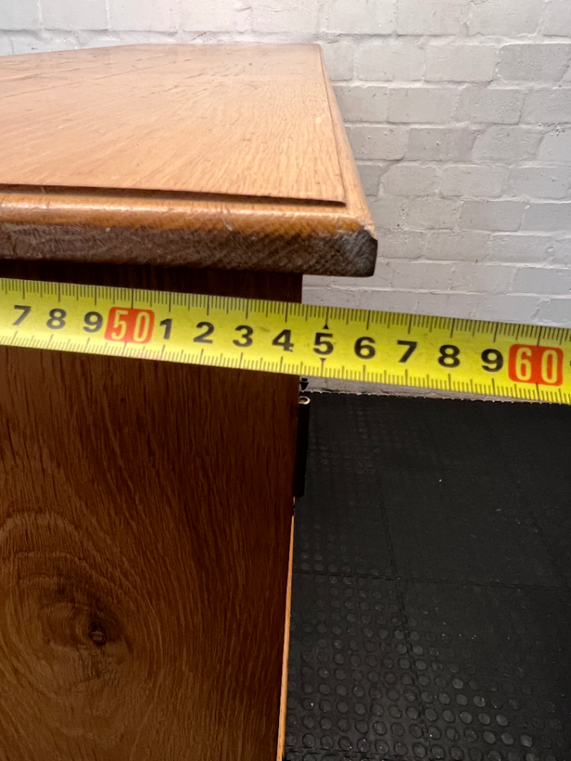 Solid Oak Dining Room Dresser - Minor Edge Wear - 2ndhandwarehouse.com