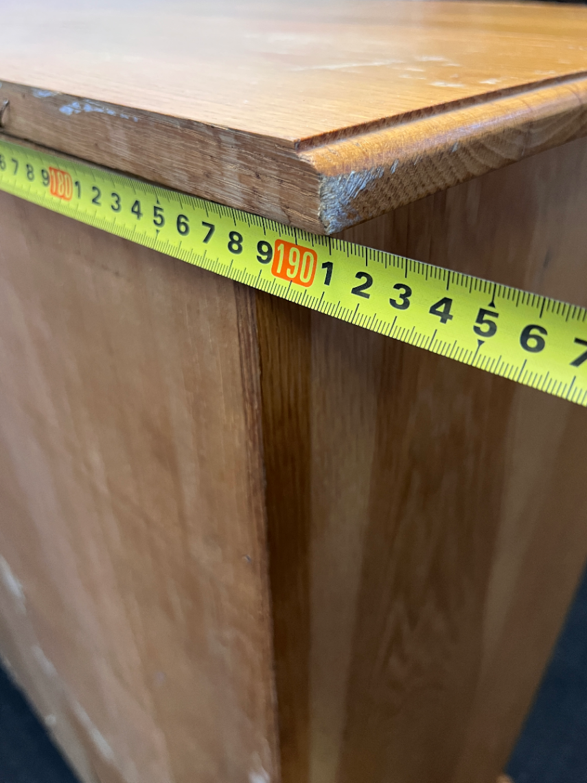 Solid Oak Dining Room Dresser - Minor Edge Wear - 2ndhandwarehouse.com