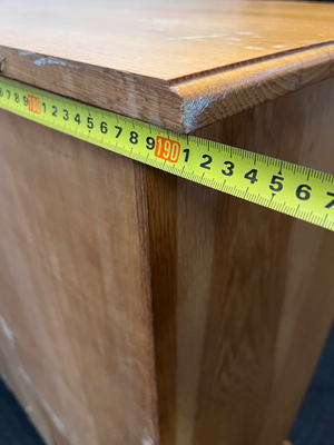 Solid Oak Dining Room Dresser - Minor Edge Wear - 2ndhandwarehouse.com