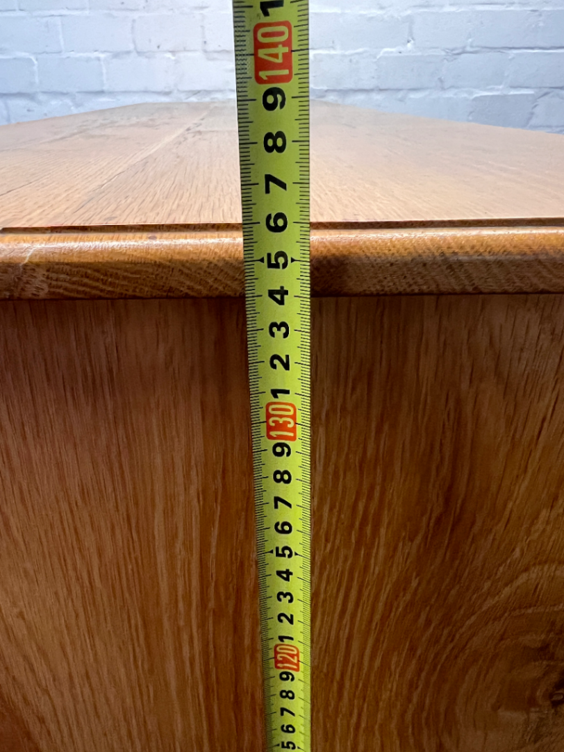 Solid Oak Dining Room Dresser - Minor Edge Wear - 2ndhandwarehouse.com