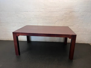 Solid Wood Dining Table in Rich Dark Stain - 2ndhandwarehouse.com