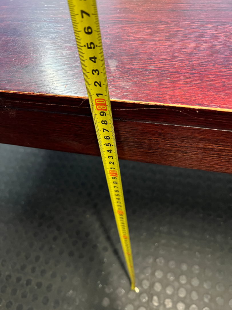Solid Wood Dining Table in Rich Dark Stain - 2ndhandwarehouse.com