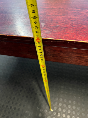 Solid Wood Dining Table in Rich Dark Stain - 2ndhandwarehouse.com