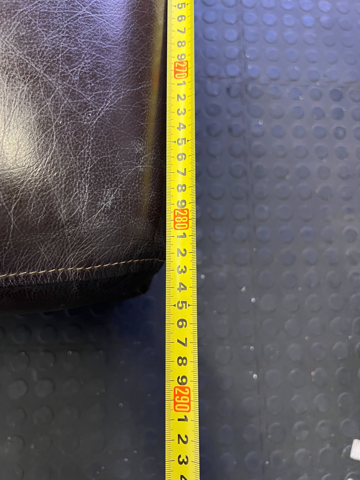 Spacious Dark Brown Leather L-Shape Sectional Sofa