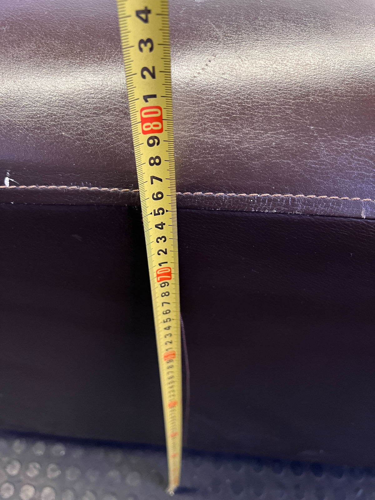 Spacious Dark Brown Leather L-Shape Sectional Sofa