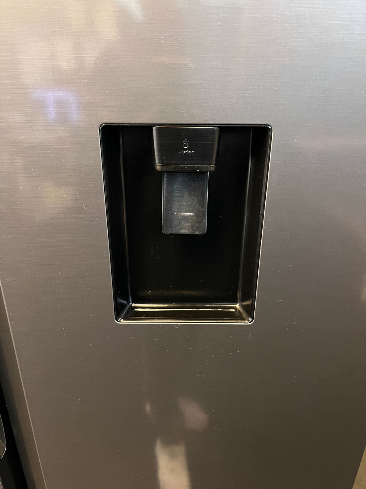 Spacious Grey Hisense Side-by-Side Fridge with Water Dispenser - REDUCED